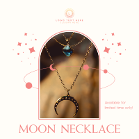 Moon Necklace Instagram Post Design