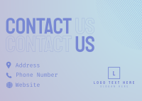 Smooth Corporate Contact Us Postcard