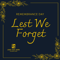 Remembrance Day Instagram Post Design