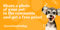 Cute Pet Lover Giveaway Twitter Post