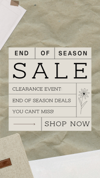 Minimal Conservative Season End Sale Instagram Reel Image Preview