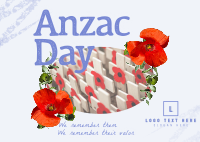 Rustic Anzac Day Postcard