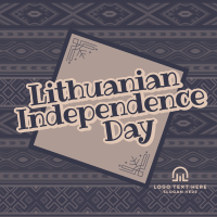 Folk Lithuanian Independence Day Instagram Post