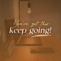 Keep Going Motivational Quote Linkedin Post