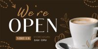 Cafe Opening Announcement Twitter Post