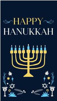 Peaceful Hanukkah Facebook Story