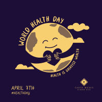 Health Day Earth Instagram Post Image Preview