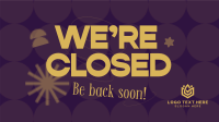 Circle Pattern We're Closed Animation