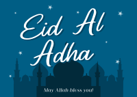 Eid Al Adha Night Postcard