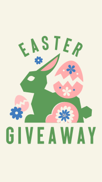 Floral Easter Bunny Giveaway Instagram Story