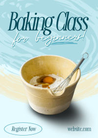 Beginner Baking Class Poster