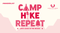 Minimalist Camping Quote Animation