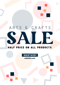 Art Supply Clearance Poster