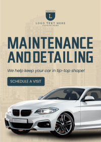 Maintenance & Detailing Flyer