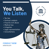 Lady Justice Consultation Instagram Post