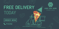 Holiday Pizza Delivery Twitter Post