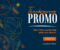 Hey it's Thanksgiving Promo Facebook Post