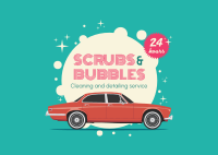 Bubble Car Postcard