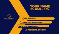 Progress Business Card example 1