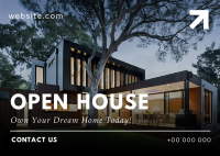 Modern Open House Today Postcard