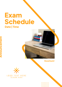 Announcement Exam Schedule Flyer