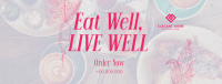 Elegant Food Quotes Facebook Cover Image Preview