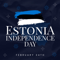 Simple Estonia Independence Day Instagram Post