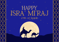 Celebrating Isra' Mi'raj Journey Postcard