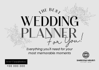 Your Wedding Planner Postcard