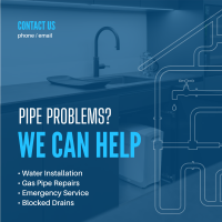 Your Plumbing Service Instagram Post Design