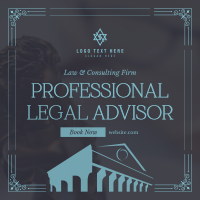 Pristine Legal Advisor Linkedin Post Design