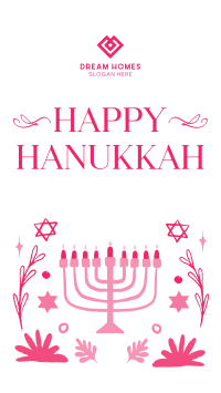 Peaceful Hanukkah Instagram Story
