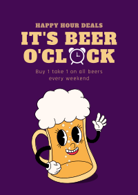 It's Beer Time Poster