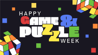 Fun Colorful Puzzle Greeting Animation