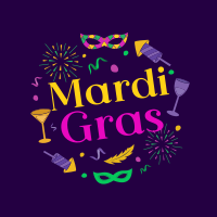 Mardi Gras Festival Instagram Post