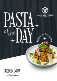 Elegant Pasta Day Poster