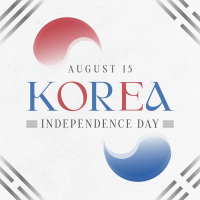 Korea Independence Day Instagram Post Design