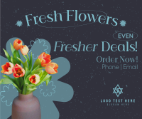 Fresh Flowers Sale Facebook Post