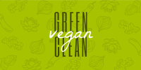 Green Clean and Vegan Twitter Post