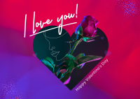 Rose Love Postcard Design