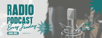 Live Radio Podcaster Facebook Cover Design