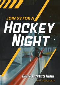 Ice Hockey Night Flyer Design