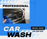 Professional Car Wash Services Facebook Post