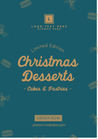 Cute Homemade Christmas Pastries Poster