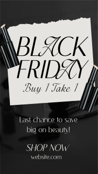 Black Friday Beauty Care TikTok Video Design