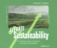 Elevating Sustainability Seminar Facebook Post