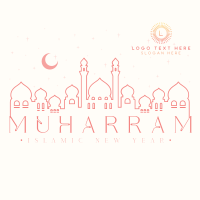 Cosmic Muharram Linkedin Post Design