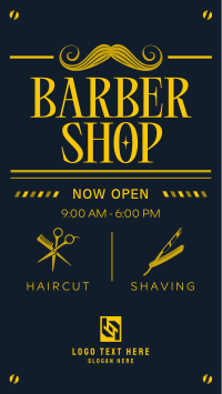 Classic Barber Shop Opening TikTok Video