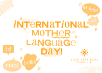 Doodle International Mother Language Day Postcard