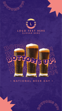 Bottoms Up this Beer Day Instagram Reel